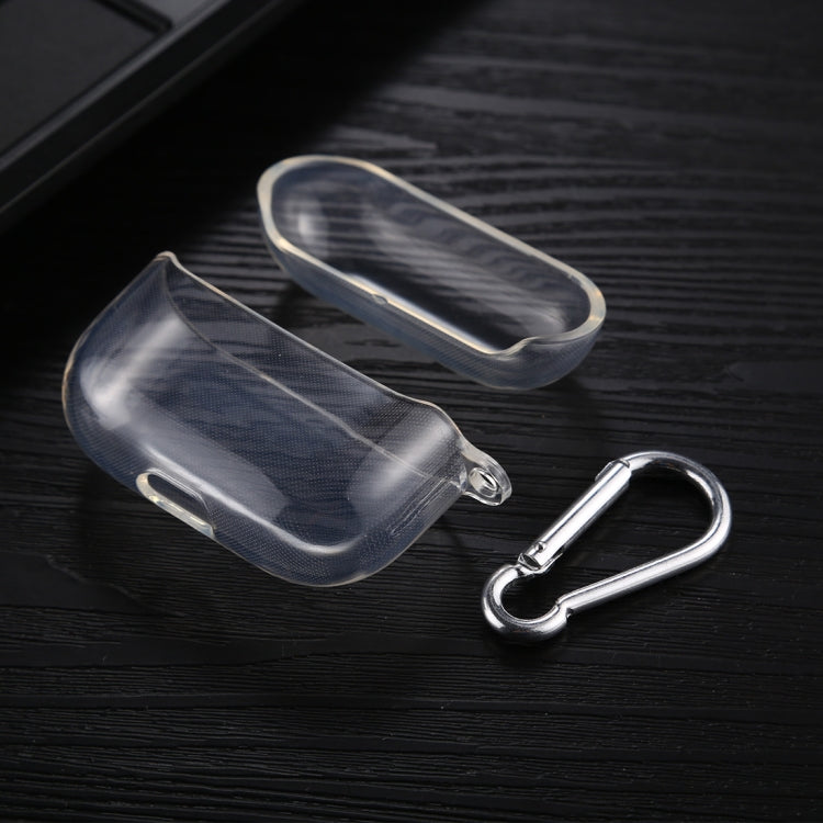 เคสป้องกันหูฟัง TPU ใสแบบใสพร้อมตะขอ, For AirPods Pro TPU