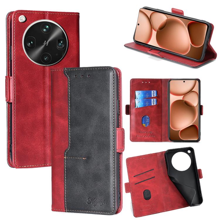 เคสโทรศัพท์หนังหัวเข็มขัดด้านข้างสีตัดกัน, For OPPO K13 Turbo Pro 5G, For OPPO Reno14 F 5G, For OPPO A5x 5G Global, For OPPO A5 5G 2025 Global, For OPPO Reno14 Pro 5G, For OPPO Find X8s+ 5G, For OPPO Find X8s 5G, For OPPO Find X8 Ultra 5G