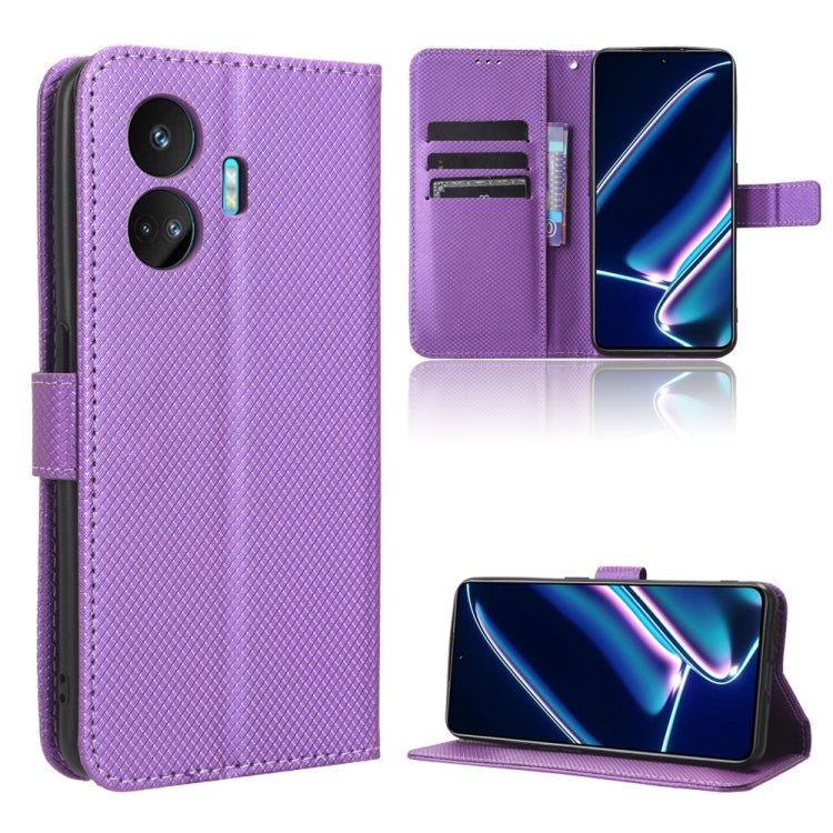 เคสโทรศัพท์หนังเนื้อเพชร, For Realme 11 Pro / 11 Pro+, For Realme C65 4G, For Realme GT Neo5 SE