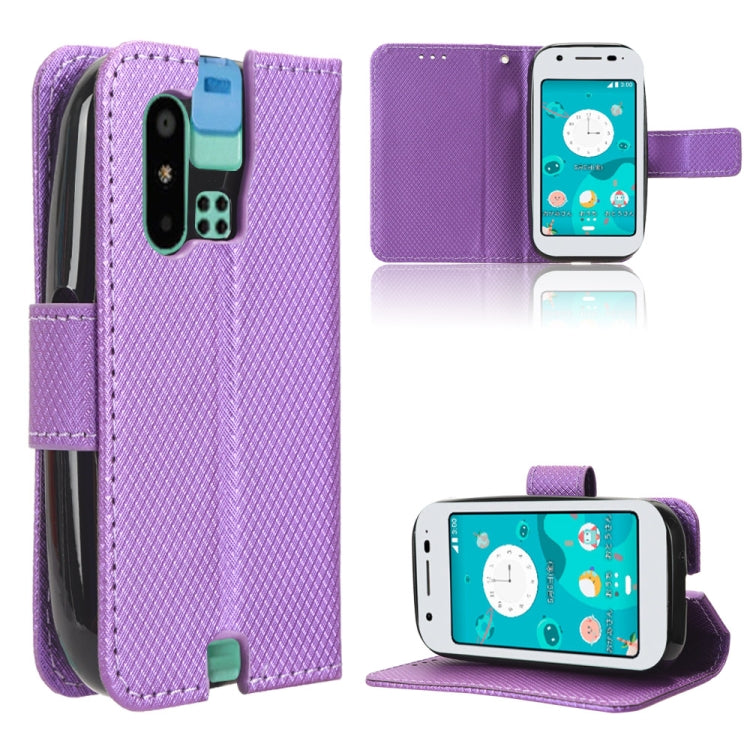 ซองโทรศัพท์หนังเนื้อเพชร, For Sharp Aquos R8 Pro / Leica Leitz Phone 3, For Sharp Aquos R8, For Sharp Mamorino6