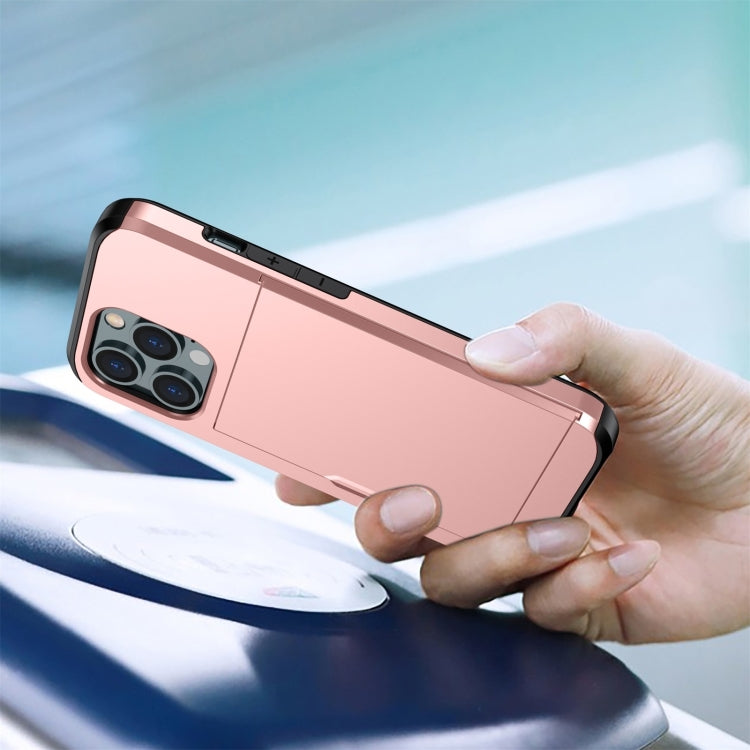 เคสโทรศัพท์เกราะกันกระแทกพร้อมช่องสไลด์การ์ด, For iPhone 15 Pro Max, For iPhone 15 Pro, For iPhone 15 Plus, For iPhone 15