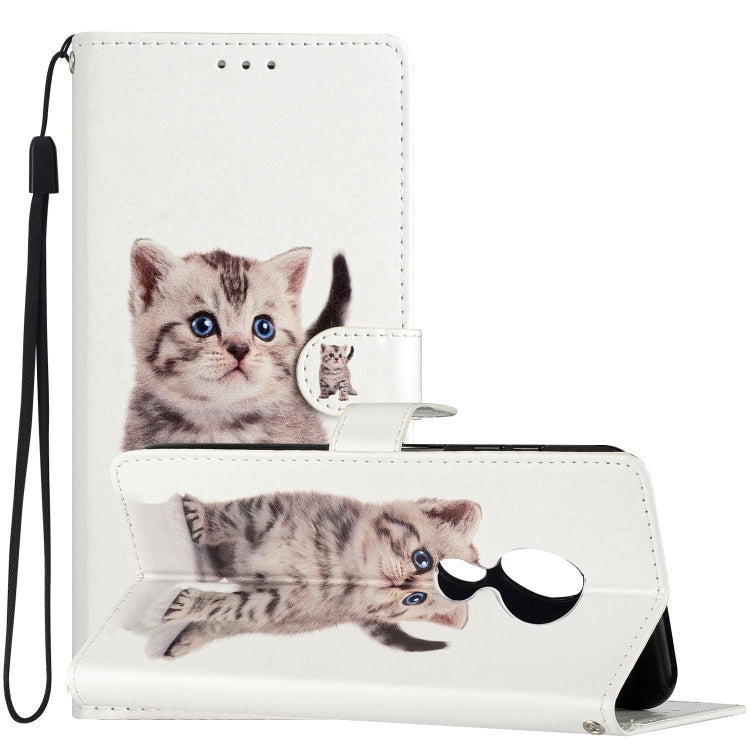 เคสโทรศัพท์หนังวาดสี, For Motorola Moto G7 Power