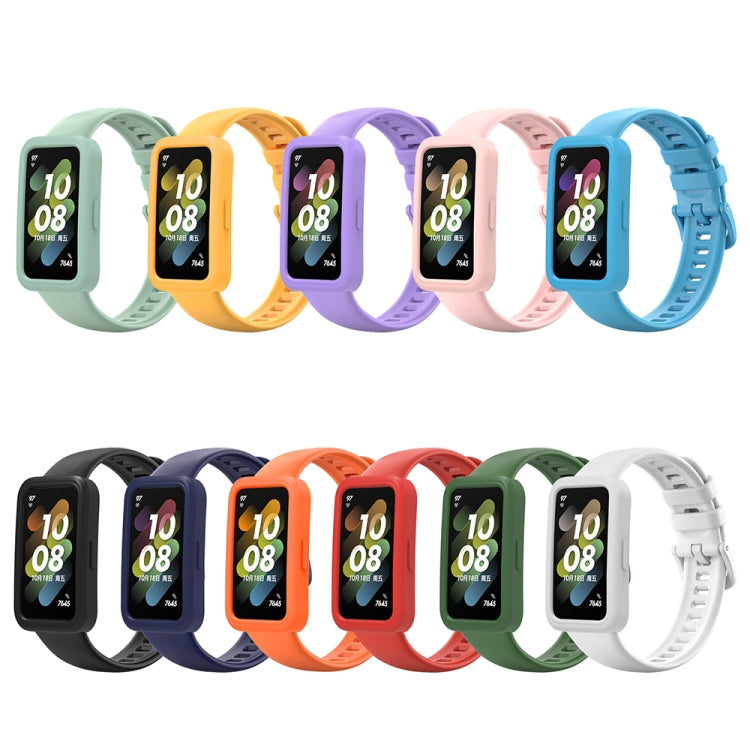 เคสซิลิโคน + ชุดสายนาฬิกาซิลิโคน, For Huawei Band 8