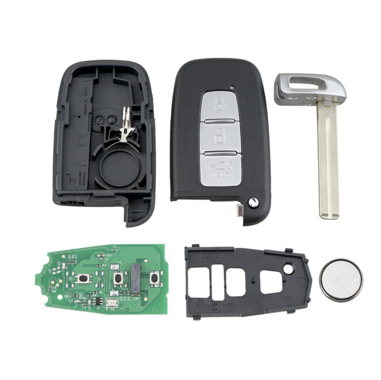 สำหรับกุญแจรถ Hyundai 3 ปุ่ม SY5HMFNA04 มาพร้อมกับชิปกุญแจรถ 433Mhz, For Hyundai 3-button SY5HMFNA04