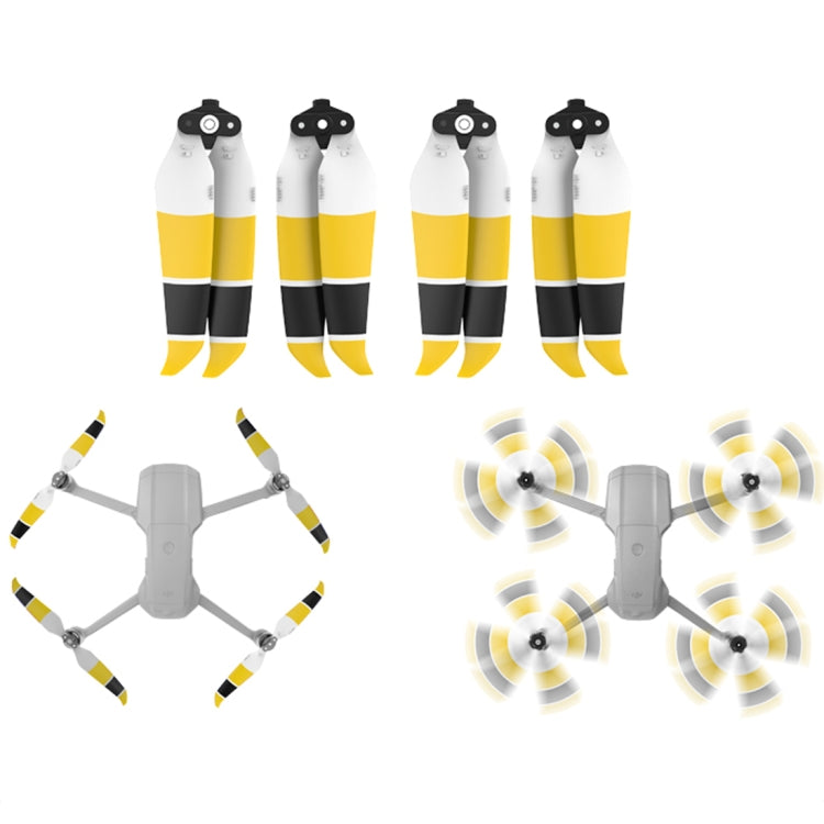 2 คู่ Sunnylife 7238F-3C สำหรับ DJI Mavic Air 2 สองด้านสองสีเสียงรบกวนต่ำใบพัดปล่อยอย่างรวดเร็ว