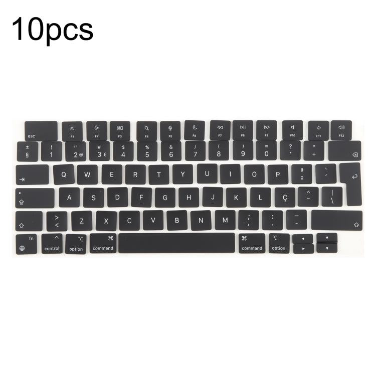 สำหรับ MacBook รุ่น A2442 A2485 A2779 A2780 A2991 A2992 A2918 คีย์แคปขนาดใหญ่แบบ UK จำนวน 10 ชิ้น, Arabic, French, Italy, German, Denmark, Sweden, Hungary, Spain, Norway, Russian, Portugal