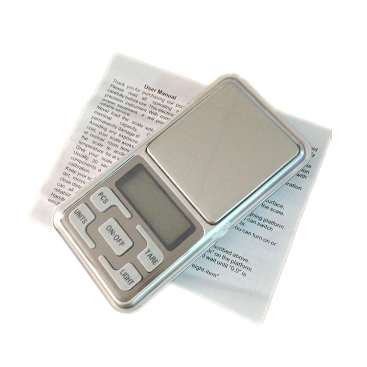 MH-100 500g x 0.1g ความแม่นยำสูงดิจิตอลอิเล็กทรอนิกส์แบบพกพา Mini Pocket Scale โทรศัพท์มือถือเครื่องชั่งน้ำหนัก BALANCE อุปกรณ์ 1.6 นิ้วหน้าจอ LCD, 500g/0.1g