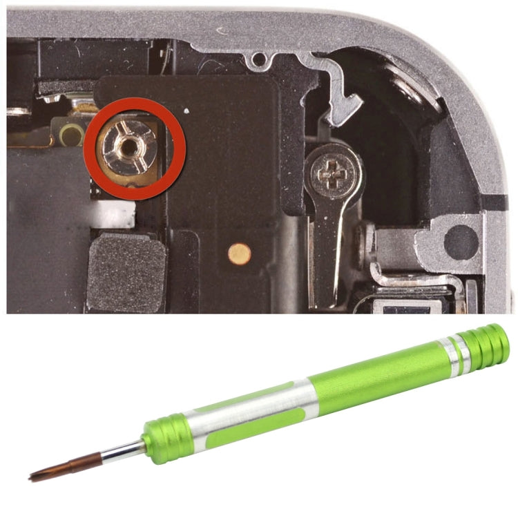 608-2.5 Hollow Cross Tip 2.5 ไขควงซ่อมฝากลาง, 2.5 Hollow Cross (Green)