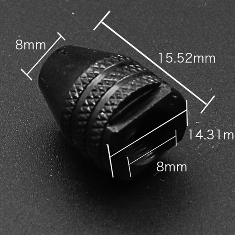 เครื่องเจียรไฟฟ้า M8 x 0.75 มม. 0.3-3.2 มม. Keyless Rotary เครื่องมือ หัวจับสามขากรรไกร (สั้น), Three-jaw Chuck