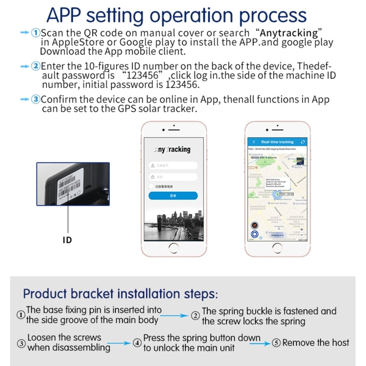 RF-V34 แกะวัวปศุสัตว์ IP67 กันน้ำพลังงานแสงอาทิตย์ GSM GPS ติดตาม WiFi โดยไม่ต้องแผ่นด้านล่างคงที่สนับสนุนการตรวจสอบเสียงและต่อต้านการลบปลุกและ SOS, GPS WiFi Tracking