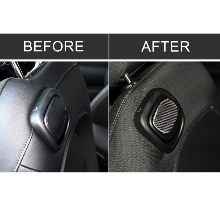 รถที่นั่งด้านหลังจับคาร์บอนไฟเบอร์สติกเกอร์ตกแต่งสำหรับ BMW Mini Cooper F55/F56, For BMW Mini Cooper JCW One F56
