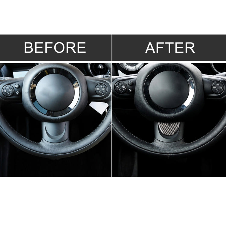พวงมาลัยรถยนต์คาร์บอนไฟเบอร์สติกเกอร์ตกแต่งสำหรับ BMW Mini R53 / R55 / R57 / R58 / R59 / R60 / R50 / R52 / F55 / F56, For BMW Mini R53