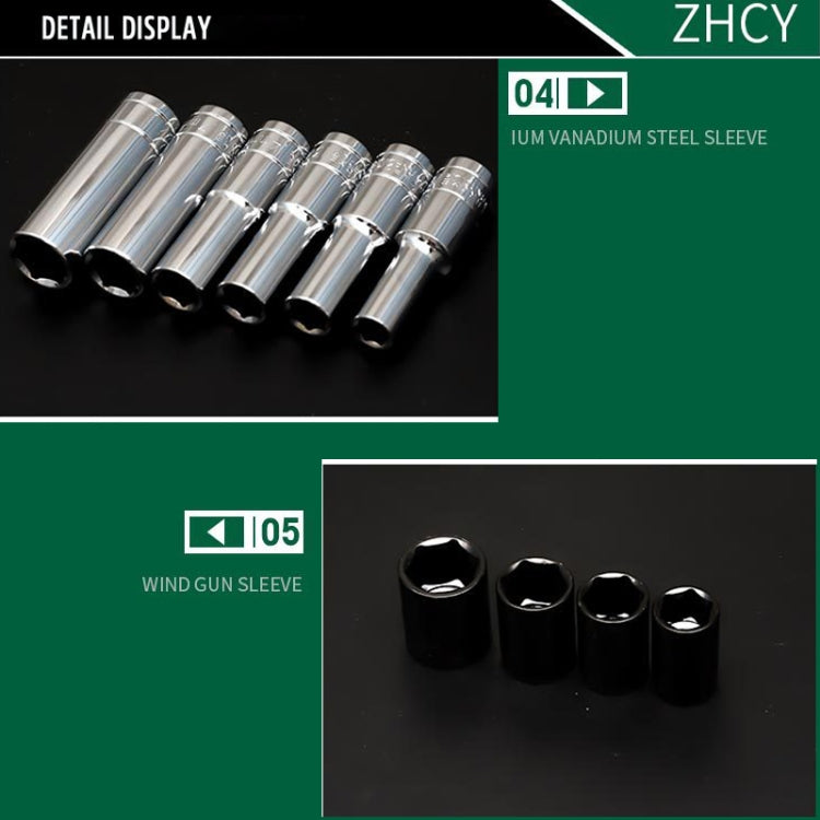 121 In 1 Multi-function รถ ชุดซ่อมกล่องเครื่องมือประแจวงล้อ, 121 In 1