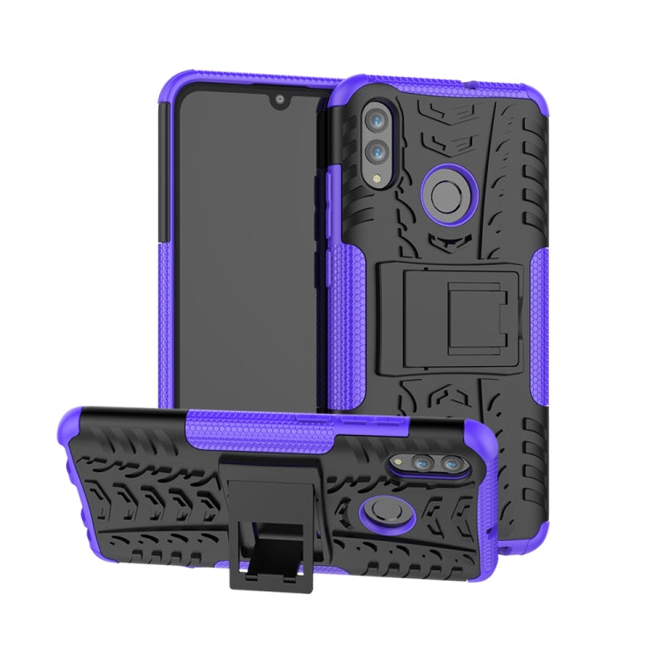 พื้นผิวยาง TPU + PC เคสกันกระแทกสำหรับ Huawei Honor 10 Lite / P Smart (2019) พร้อมตัวยึด, For Honor 10 Lite