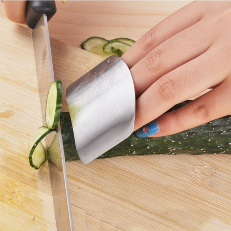 ครัวสร้างสรรค์อาหารที่จำเป็นผักตัดสแตนเลสมือนิ้วยามป้องกัน, Cutting Finger Protector