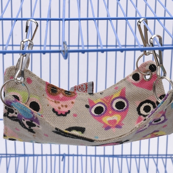 สัตว์เลี้ยงผ้าใบเปลญวน Nice และ Warm Cat Hammock Hamster Mat Nest เตียงสัตว์เลี้ยง, ขนาดกลาง, ขนาด: 33*30 ซม., การจัดส่งสีแบบสุ่ม, Size:33*30cm