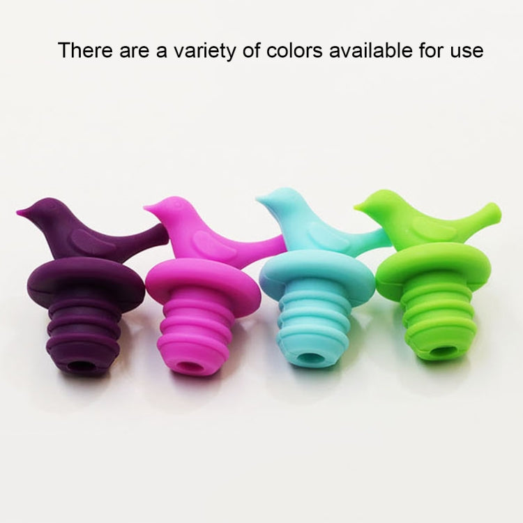 2 ชิ้น Creative Bird สไตล์ซิลิโคนเบียร์ไวน์เครื่องปรุงรสขวดการจัดส่งสีสุ่ม, 10 PCS Bird Shape