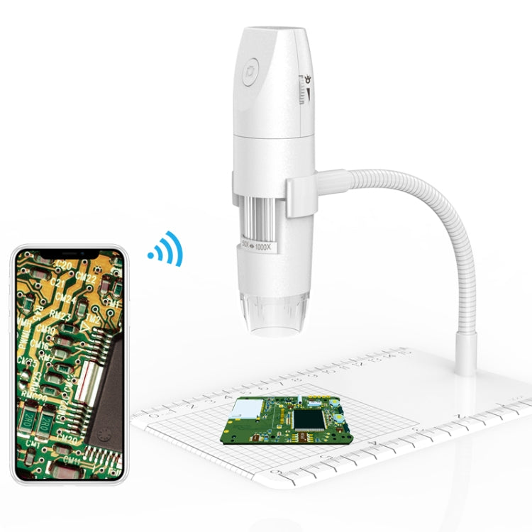 316 50-1000X กล้องจุลทรรศน์ดิจิตอล USB อัจฉริยะแบบปรับได้ Wifi