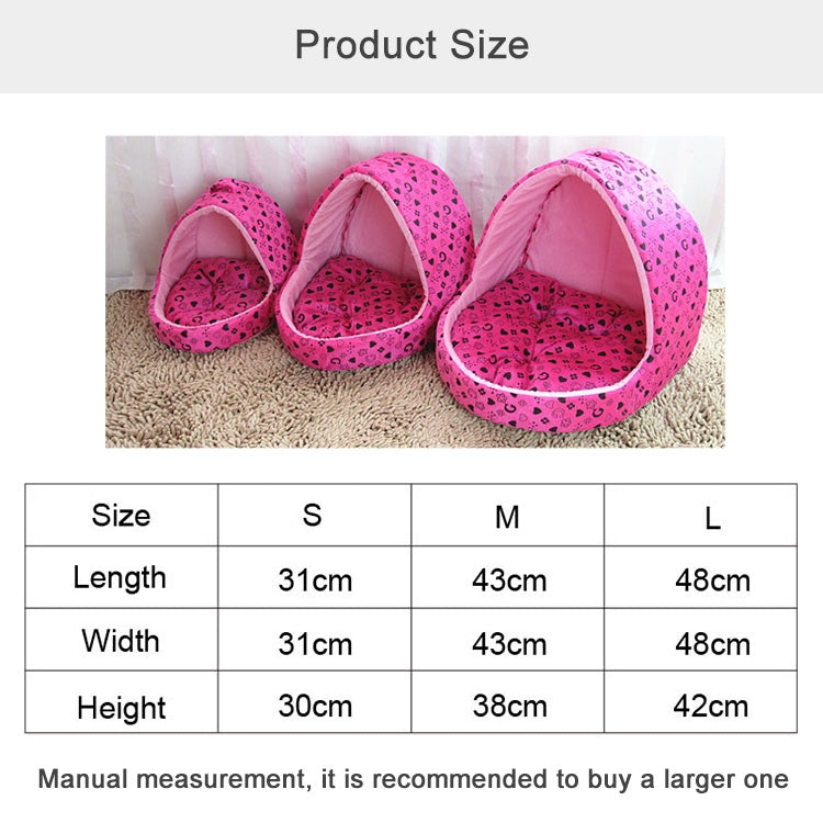 สัตว์เลี้ยงสุนัขขนาดเล็กบ้านแมว Creative Yurt Shape Dog House, ขนาด: L, 42 * 48 * 48 ซม, Size: L