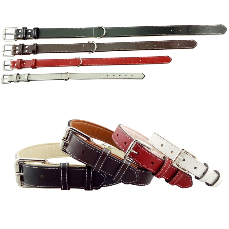 หนังสัตว์เลี้ยงปลอกคอสุนัขผลิตภัณฑ์สัตว์เลี้ยงปลอกคอสุนัขขนาดใหญ่,ขนาด: M, 2 * 42ซม, Size: M