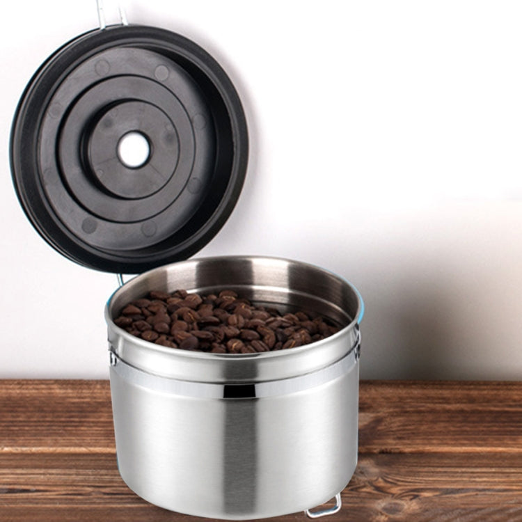800ml สแตนเลสปิดผนึกอาหารกาแฟ Bean คอนเทนเนอร์ในตัว CO2 แก๊ส Vent วาล์วและปฏิทิน