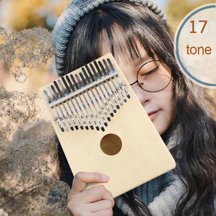 เปียโนนิ้วหัวแม่มือ Kalimba 17 โทน Kalimba เปียโนนิ้วเด็ก DIY, Kalimba Thumb Piano