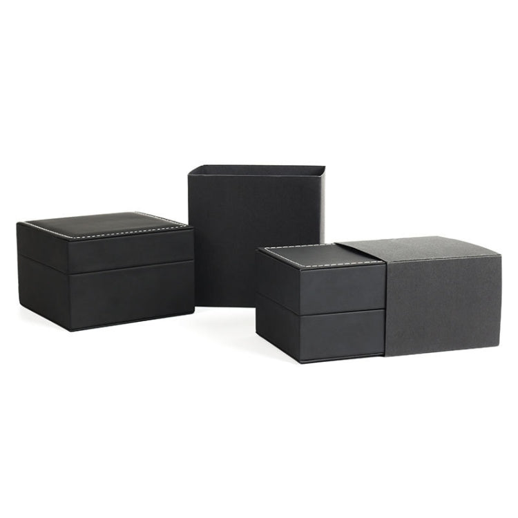 2 ชิ้น SBH002 กล่องเก็บนาฬิกาข้อมือ PU PU ขนาด: L, Size: L
