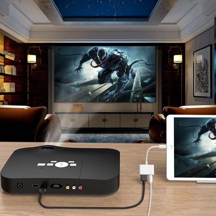 8 Pin to HDMI HDTV โปรเจคเตอร์วิดีโออะแดปเตอร์สำหรับ iPhone, For iPhone 8 Pin