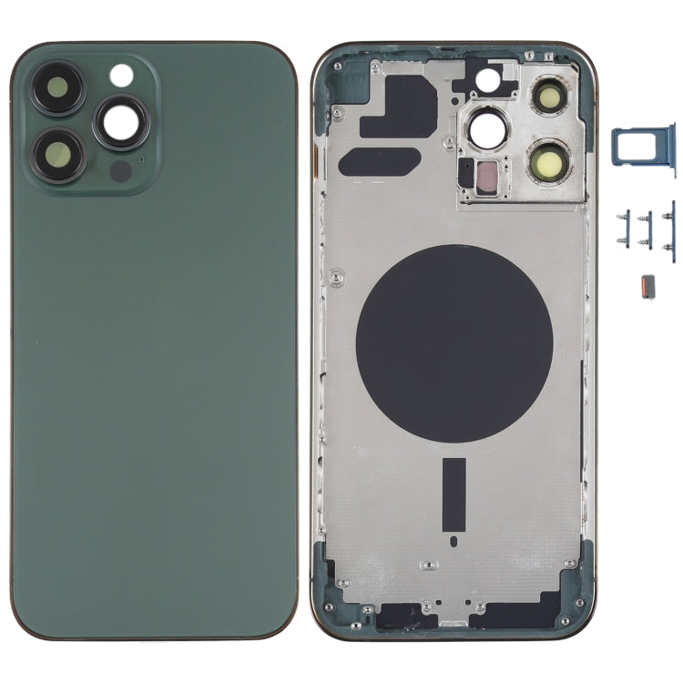 ฝาครอบด้านหลังพร้อมถาดซิมการ์ดและปุ่มด้านข้างและเลนส์กล้องสำหรับ iPhone 13 Pro Max, For iPhone 13 Pro Max(with SIM Card Tray), For iPhone 13 Pro Max (with SIM Card Tray), For iPhone 13 Pro Max