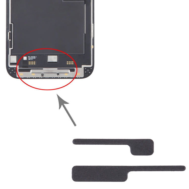 100/ชุดสำหรับ iPhone 14 Pro Max ตัวยึดจอ LCD แผ่นโฟมฟองน้ำ, For iPhone 14 Pro Max