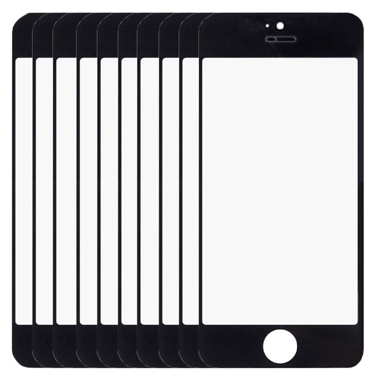 10 ชิ้นสำหรับ iPhone 5 และ 5S หน้าจอด้านหน้าเลนส์กระจกด้านนอก, 10 PCS for i5 & 5S, 10 PCS for iPhone 5 & 5S