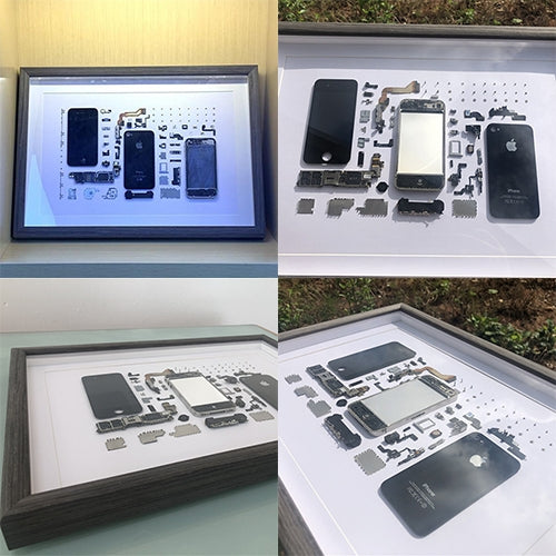 NonWorking Fake Dummy 3D โทรศัพท์มือถือกรอบรูปติดตั้งถอดชิ้นส่วนตัวอย่างสำหรับ iPhone 4