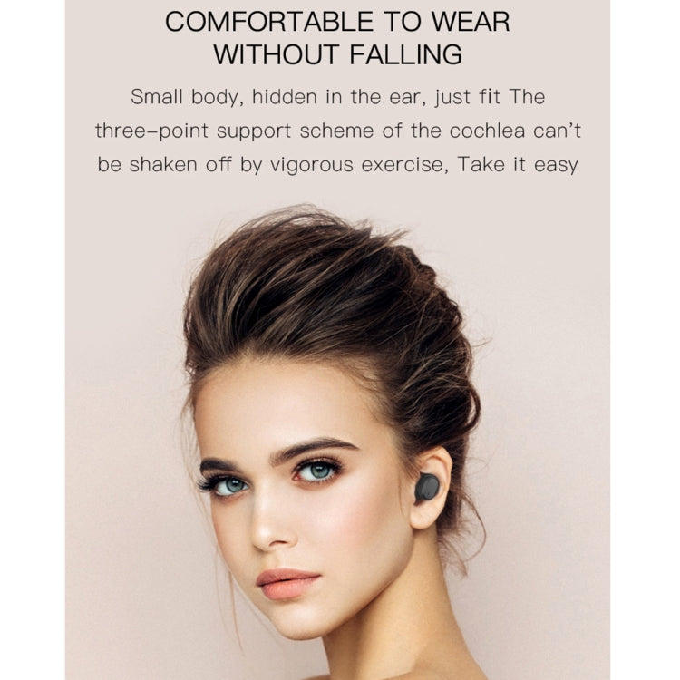 H6 TWS Bluetooth 5.0 หูฟังไร้สาย Bluetooth พร้อมจอแสดงผลดิจิตอลและกล่องชาร์จ รองรับการโทร Siri และ HD