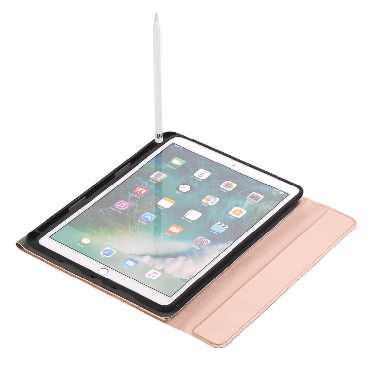 A09B บลูทูธ 3.0 บางเฉียบ ABS คีย์บอร์ด Bluetooth ที่ถอดออกได้หนังเคสแท็บเล็ตสำหรับ iPad Air / Pro 10.5 นิ้ว (2019) พร้อมช่องเสียบปากกาและที่วาง