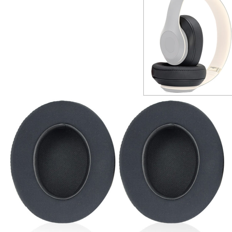 2 ชิ้นสำหรับ Beats Studio 2.0 / 3.0 หูฟังฝาครอบป้องกันน้ำแข็งเจลปิดหูกันหนาว (สีเทาสีขาว), Black, Titanium Color