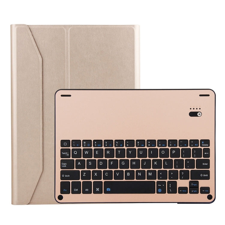 FT-1038B ที่ถอดออกได้บลูทูธ 3.0 แป้นพิมพ์อลูมิเนียมอัลลอยด์ + หนังแกะเนื้อหนังกรณีแท็บเล็ตสำหรับ iPad Air / Air 2 / iPad Pro 9.7 นิ้วพร้อมน้ำขับไล่ / การปรับมุมสามเกียร์ / แม่เหล็ก / ฟังก์ชั่นการนอนหลับ, FT-1038B