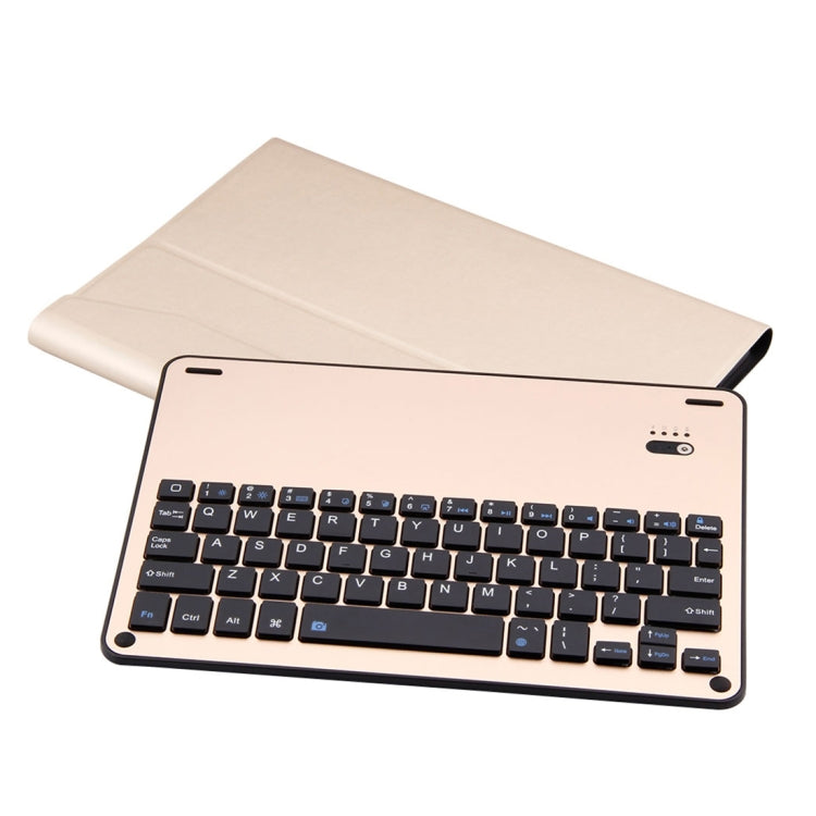 FT-1039B ที่ถอดออกได้บลูทูธ 3.0 แป้นพิมพ์อลูมิเนียมอัลลอยด์ + หนังแกะเนื้อหนังกรณีแท็บเล็ตสำหรับ iPad Pro 10.5 นิ้ว / iPad Air (2019) พร้อมน้ำขับไล่ / การปรับมุมสามเกียร์ / แม่เหล็ก / ฟังก์ชั่นการนอนหลับ, FT-1039B