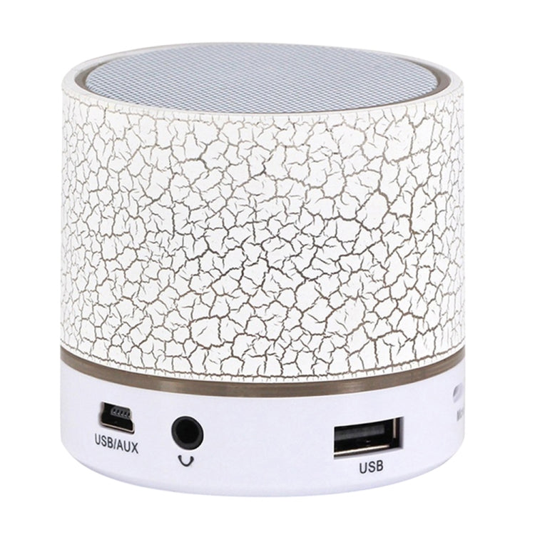 A9 มินิแบบพกพา Glare Crack ลำโพงสเตอริโอ Bluetooth พร้อมไฟ LED, ไมโครโฟนในตัว, รองรับการโทรแบบแฮนด์ฟรีและการ์ด TF