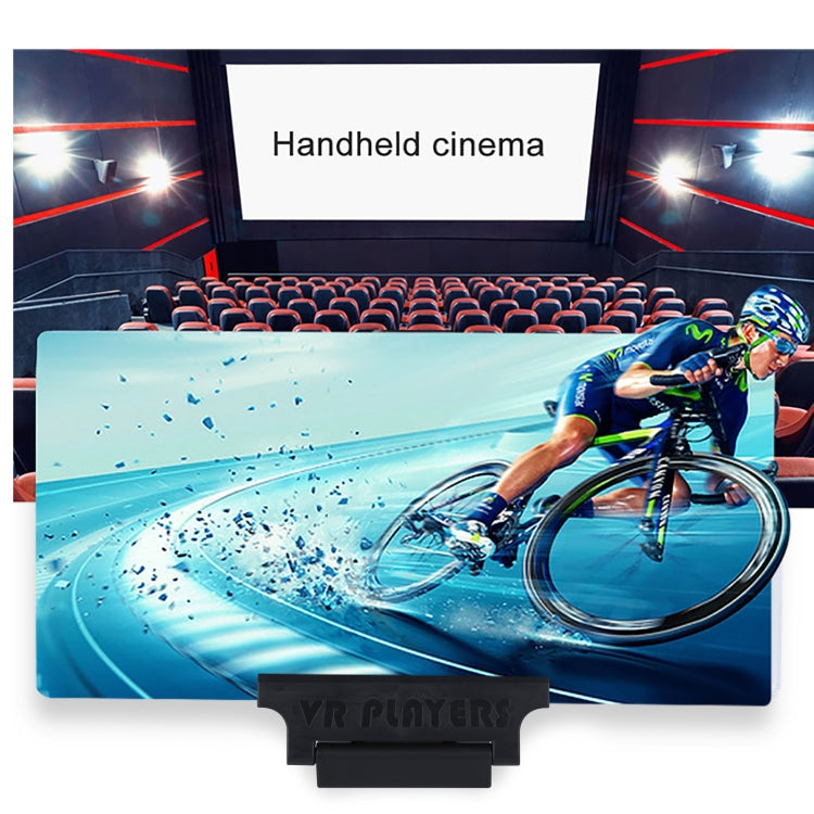 F6 12 นิ้ว Universal พับ 3D โทรศัพท์มือถือหน้าจอแว่นขยายพร้อม Lazy Stand