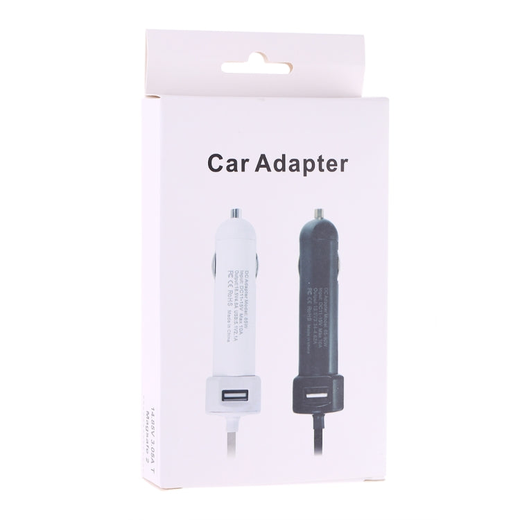 เครื่องชาร์จในรถยนต์อินเทอร์เฟซ USB 60W 5.1V 2.1A พร้อมสายเคเบิลข้อมูลอินเทอร์เฟซ MagSafe 2 16.5V 3.65A T, 16.5V 3.65A T MagSafe 2