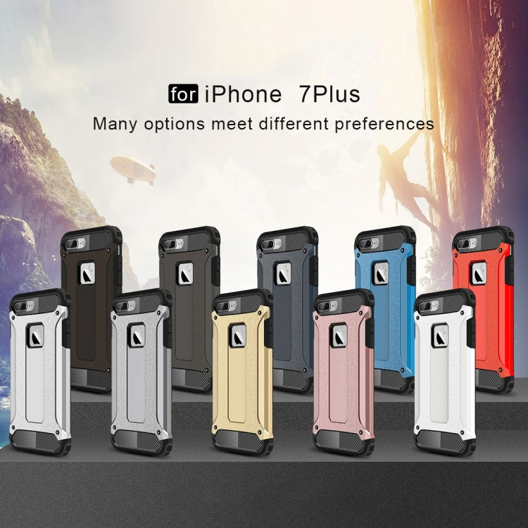 สำหรับ iPhone 8 Plus และ 7 Plus เคส Tough Armor TPU + PC, For iPhone 7 Plus