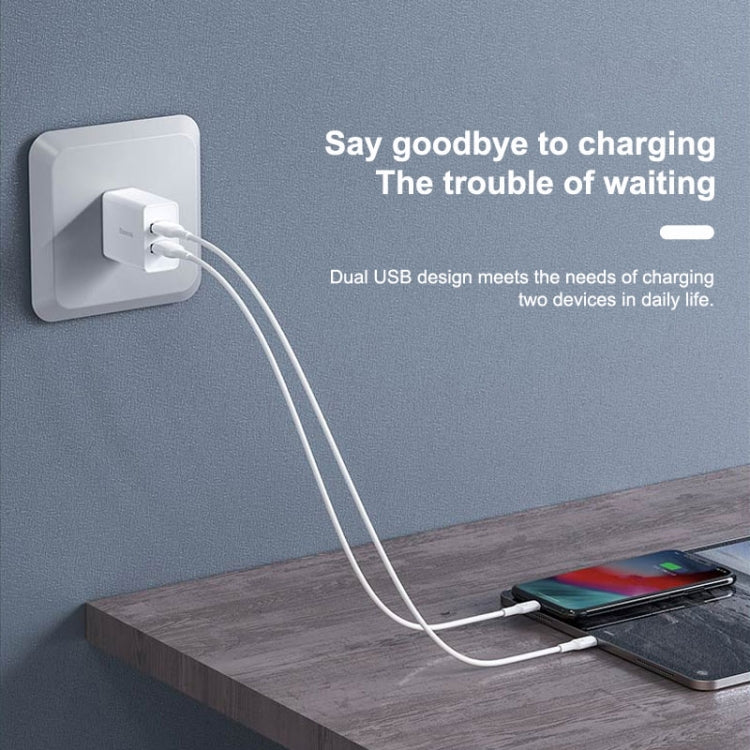 WK WP-U119 10W พอร์ต USB คู่อะแดปเตอร์ชาร์จไฟสำหรับเดินทาง, ปลั๊ก US, WP-U119 US Plug