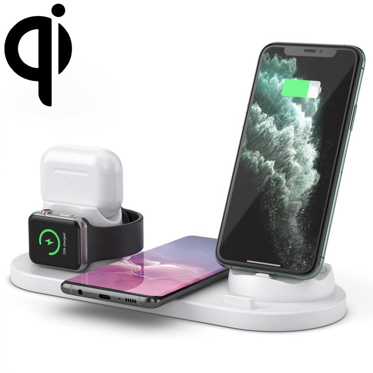 แท่นชาร์จไร้สายมาตรฐาน Qi 6 in 1 10W