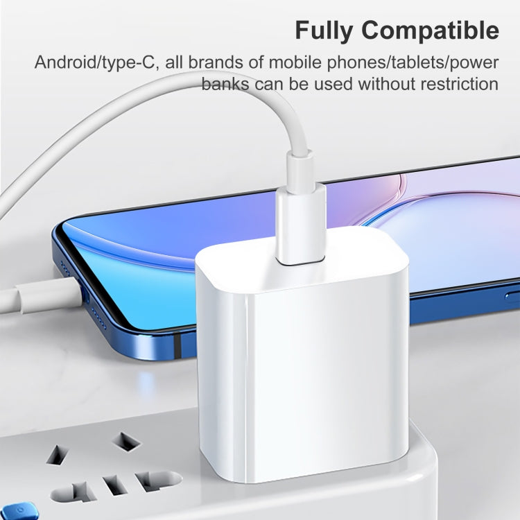 PD 20W เครื่องชาร์จสำหรับเดินทางอินเทอร์เฟซ USB-C / Type-C เดี่ยว, ปลั๊ก US, 20W US Plug