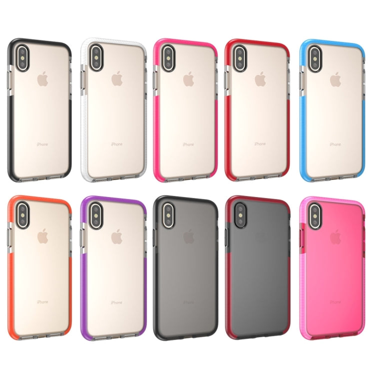 สำหรับ iPhone X / XS แฟชั่นเนื้อโปร่งใสป้องกันการชนกันเคส TPU, For X