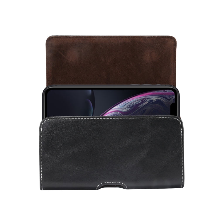 Men Lambskin Texture โทรศัพท์มือถืออเนกประสงค์อเนกประสงค์กระเป๋าหนังคาดเอวสำหรับสมาร์ทโฟนขนาด 5.2 นิ้วหรือต่ำกว่า, For 5.2 Inch