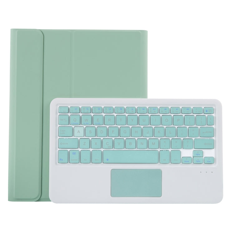 YT11B-Aเคสแท็บเล็ตหนังคีย์บอร์ดบลูทูธสีลูกกวาดที่ถอดออกได้พร้อมทัชแพดและช่องเสียบปากกาและที่วางสำหรับiPad Pro 11 นิ้ว 2021, For iPad Pro 11 2022 / 2021 / Air 5 / Air 4