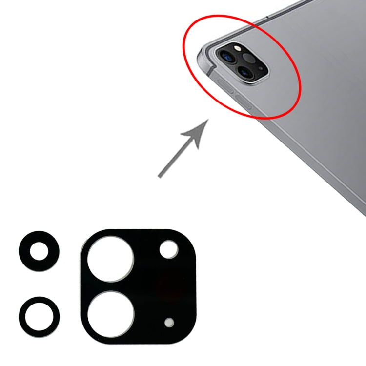 1ชุดเลนส์กล้องด้านหลังสำหรับiPad Pro 12.9นิ้ว2021 (5th Gen) A2379 A2461 A2462, For iPad Pro 12.9 inch 2021