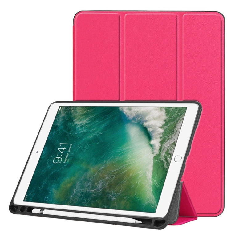 เคสหนังพลิกแนวนอนพื้นผิวคัสเตอร์สำหรับ iPad Pro 10.5 นิ้ว / iPad Air (2019) พร้อมที่วางสามพับและช่องเสียบปากกา, For iPad Pro 10.5 Inch / iPad Air (2019)