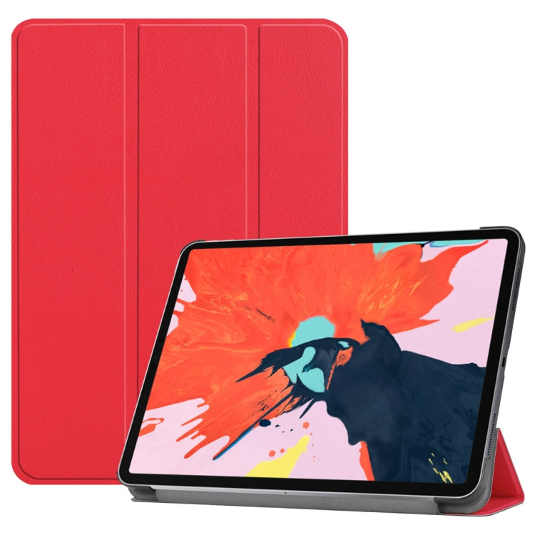 ซองหนัง PU แบบพลิกแนวนอน Custer Texture สำหรับ iPad Pro 12.9 นิ้ว (2018) พร้อมตัวยึดแบบสามพับและฟังก์ชันพัก / ปลุก, For iPad Air 13 2024 / iPad Pro 12.9 inch (2018)